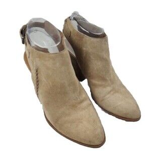 Franco Sarto Adesso Suede Slingback Ankle Boots Booties Womens Size 9M